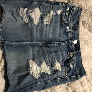 american eagle jean skirt